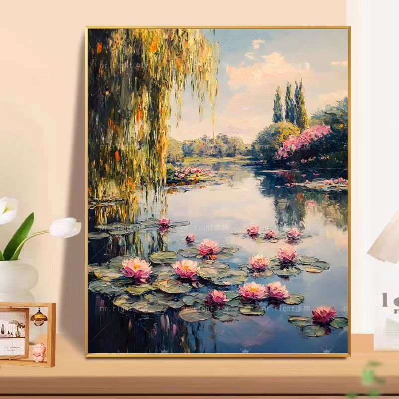 Florale Landschaft Ölgemälde Wandkunst Brehn