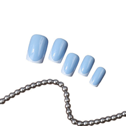 Premium French Tip Press-On Nail Set Brehn
