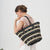 Gepunktete Bast-Handtasche Brehn