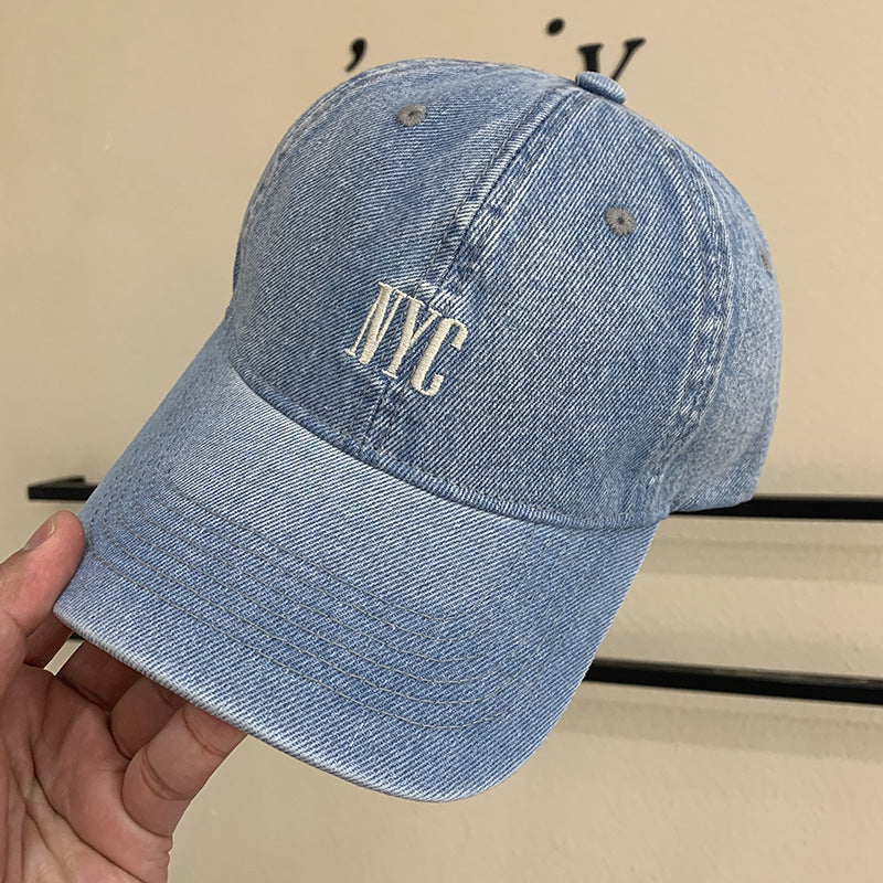 Damen Vintage-inspirierte Denim Baseballmütze Brehn