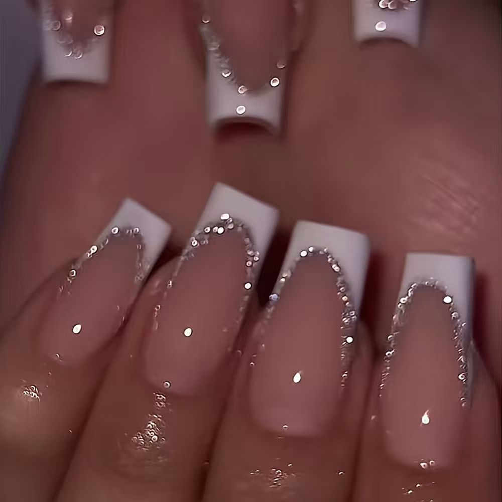 Elegante Französische Spitzen-Nagel Aufkleber Brehn
