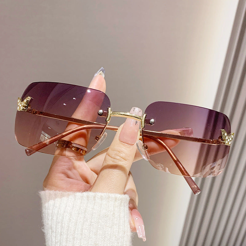 Damen Modische Sonnenbrille mit einzigartigem Rahmen und luxuriösen Akzenten Brehn