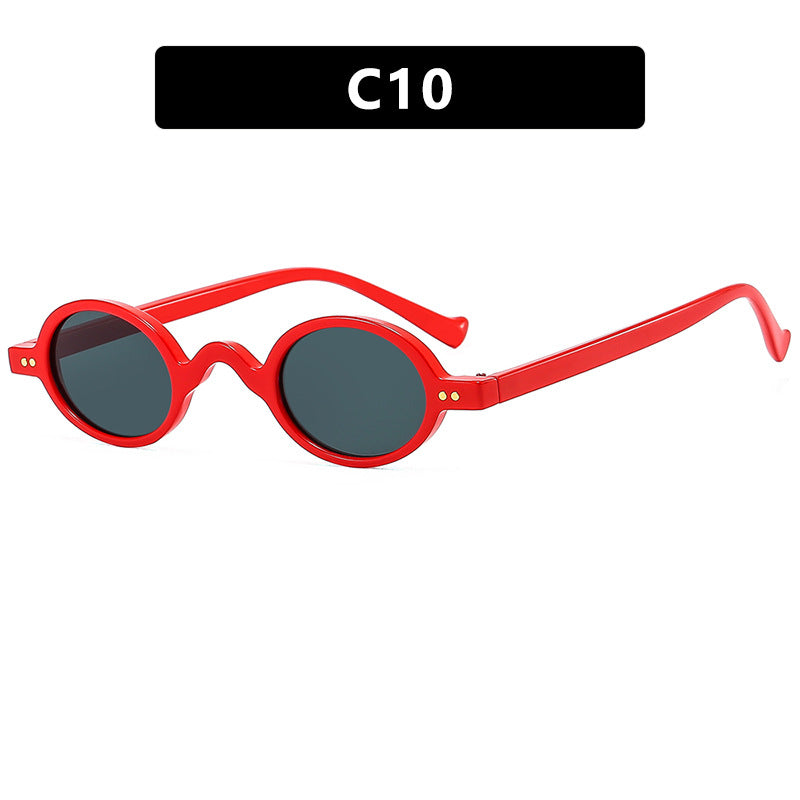Damen runde Sonnenbrille mit markantem Design und hochwertigem Kunststoffrahmen Brehn