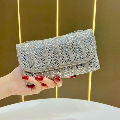 Dekorative Kristallbesetzte Abendclutch