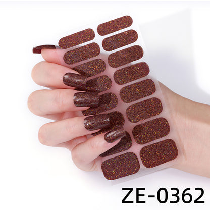 Glitzernde Nagelkunst-Wraps