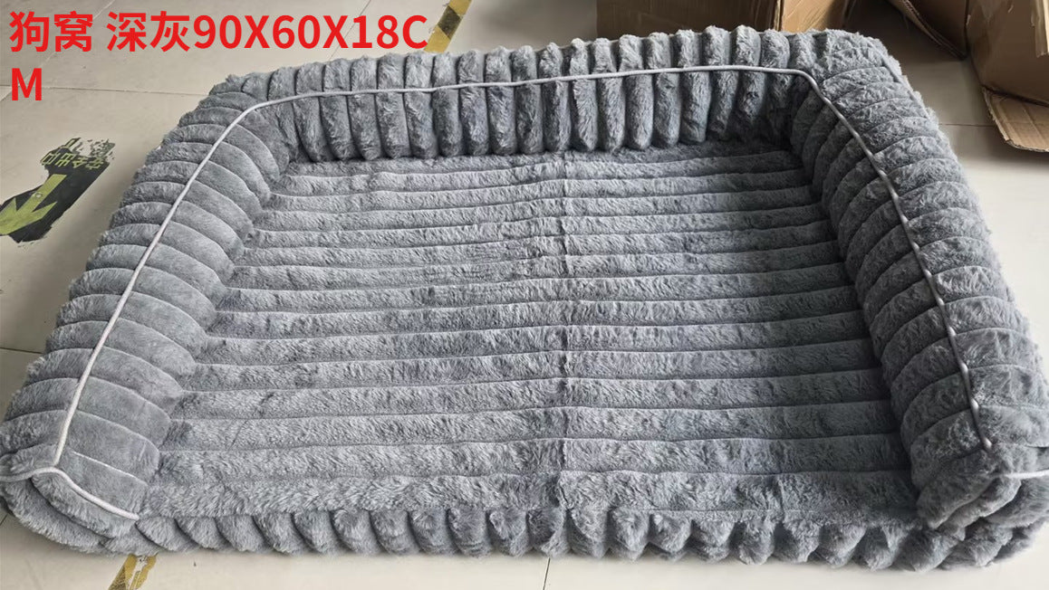 Gemütliches Texturiertes Lounge-Bett Hundebett