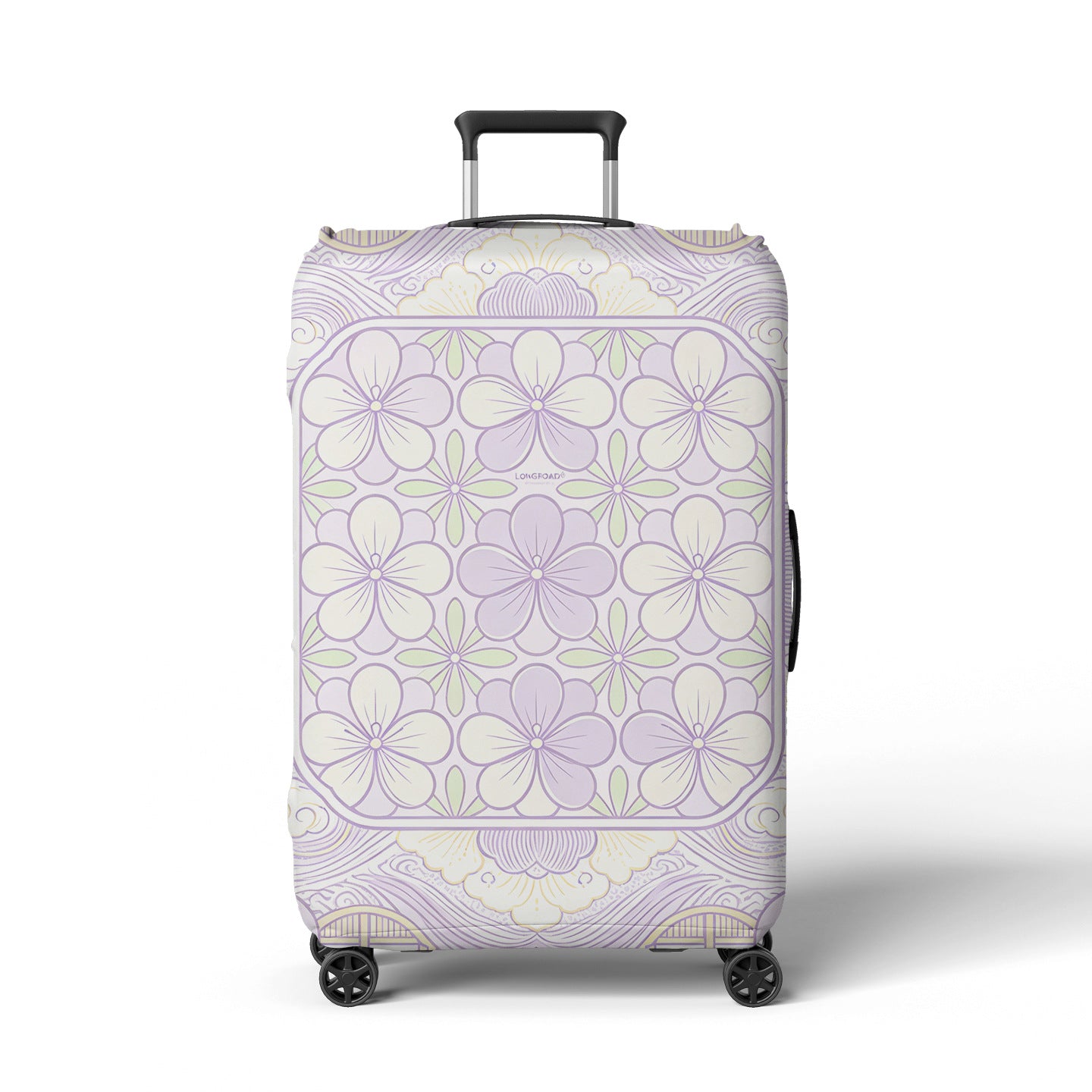 Damen Reisekoffer Brehn Blumendesign mit verstellbarem Griff
