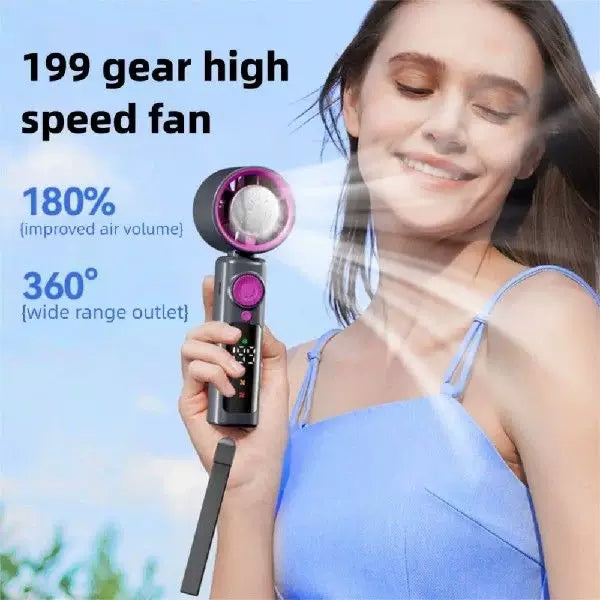 Unisex Einheitsgröße kompakte kabellose Turbine-Luftzirkulator mit digitalem LED-Display präzise Geschwindigkeitswahl Brehn
