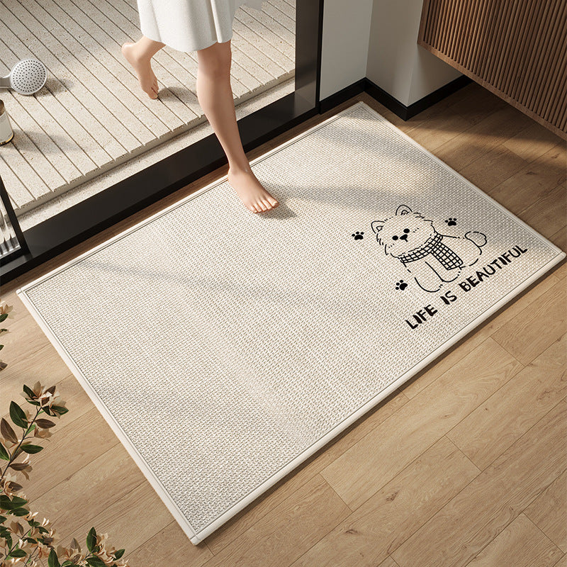 Elegante moderne Badezimmermatte Brehn