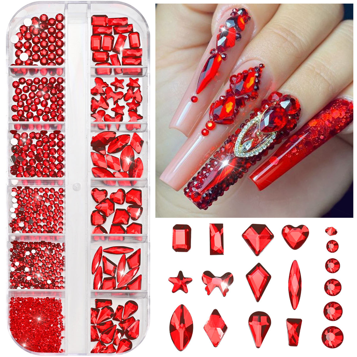 Premium Nagelkunst Strass Kollektion