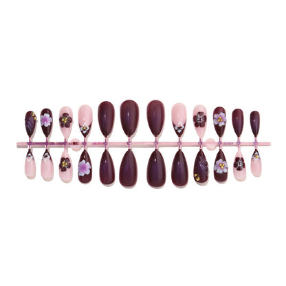 Blumenverzierte Press-On Nagelset Brehn 1788496103