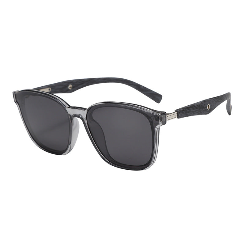 Damen stilvolle oversized Sonnenbrille mit hölzernen Akzenten Brehn