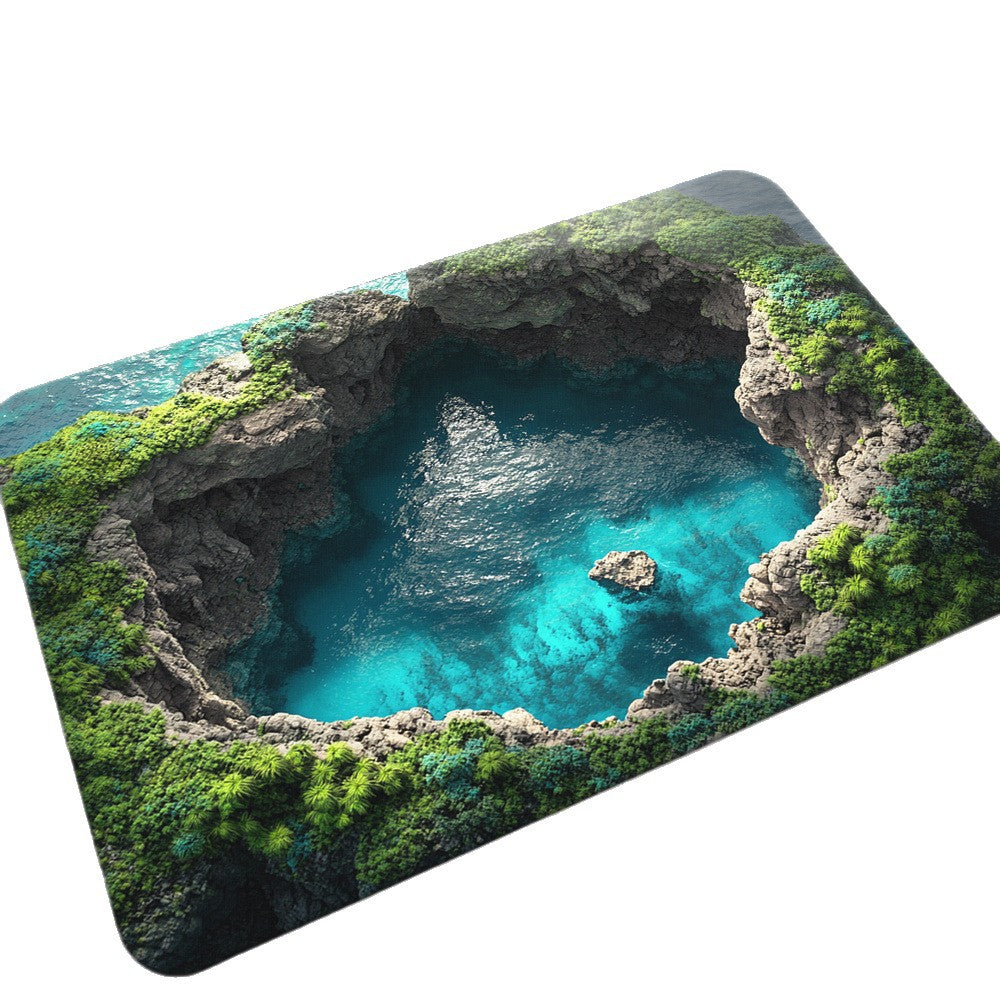 Künstlerisches Delfin Design Badmatte Brehn