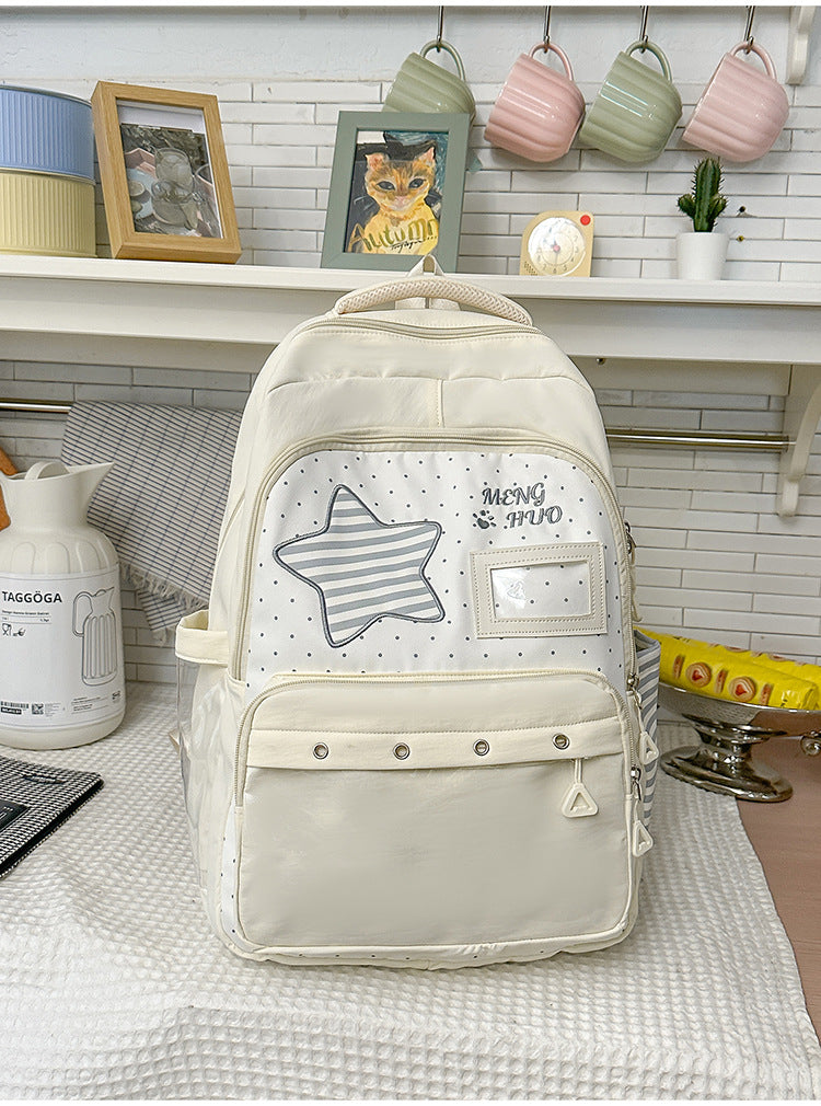 Funktionaler Stern-verzierte Schul-Rucksack