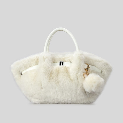 Plüsch Kunstfell Handtasche