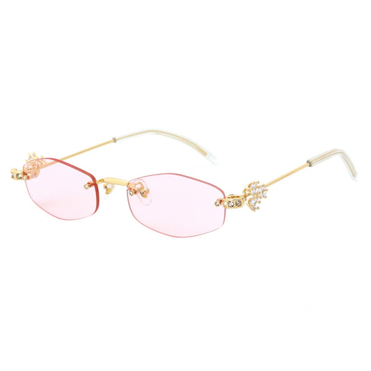 Damen Designer-Sonnenbrille mit luxuriösen Verzierungen Brehn