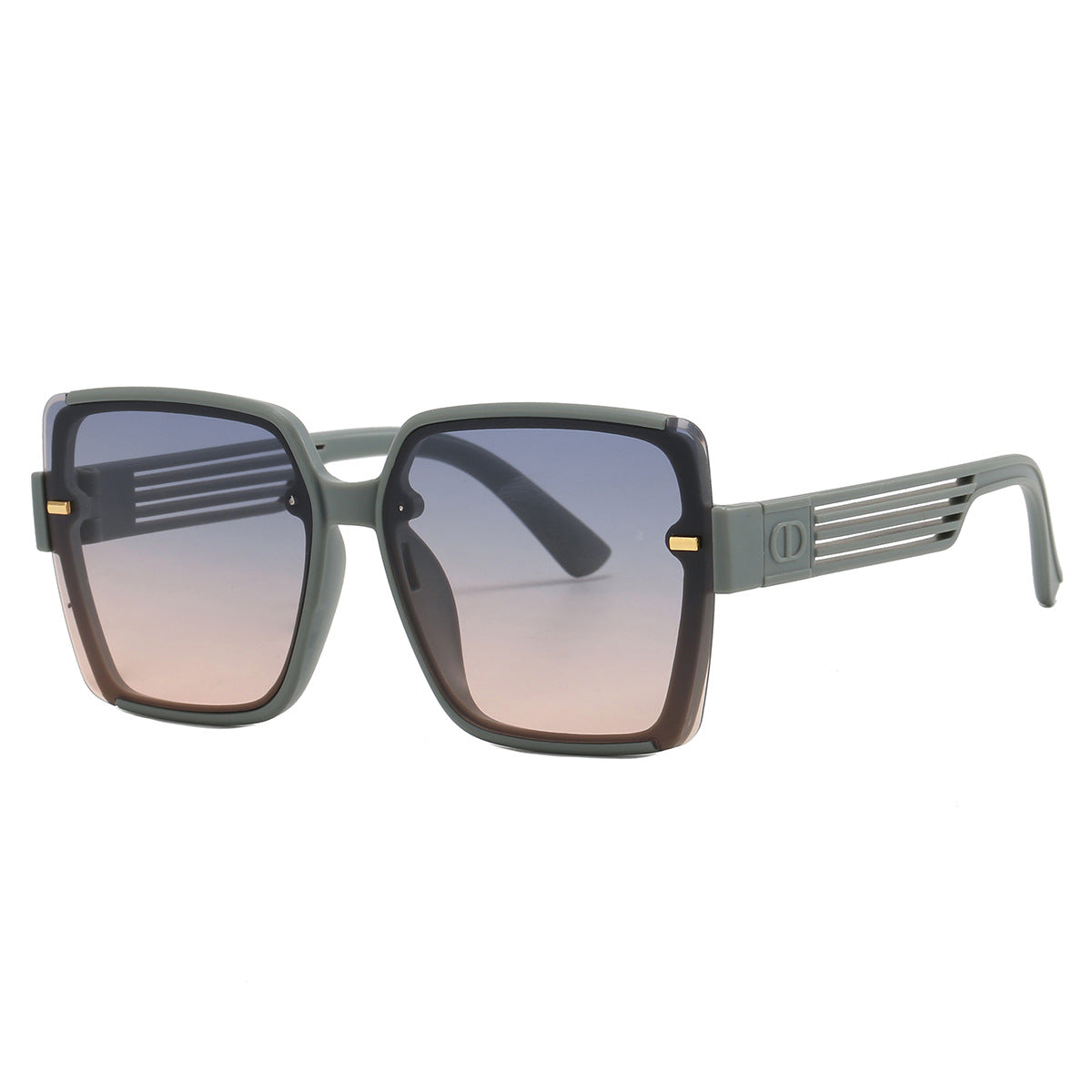 Damen trendige quadratische Sonnenbrille mit UV-Schutz und modischem Gestell Brehn