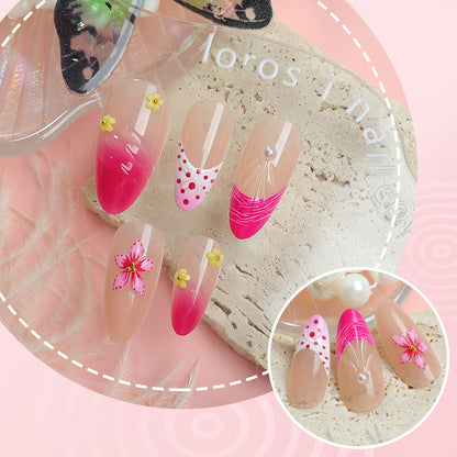 Dekoratives Floral Press-On Nail Art Set Brehn 1790636398