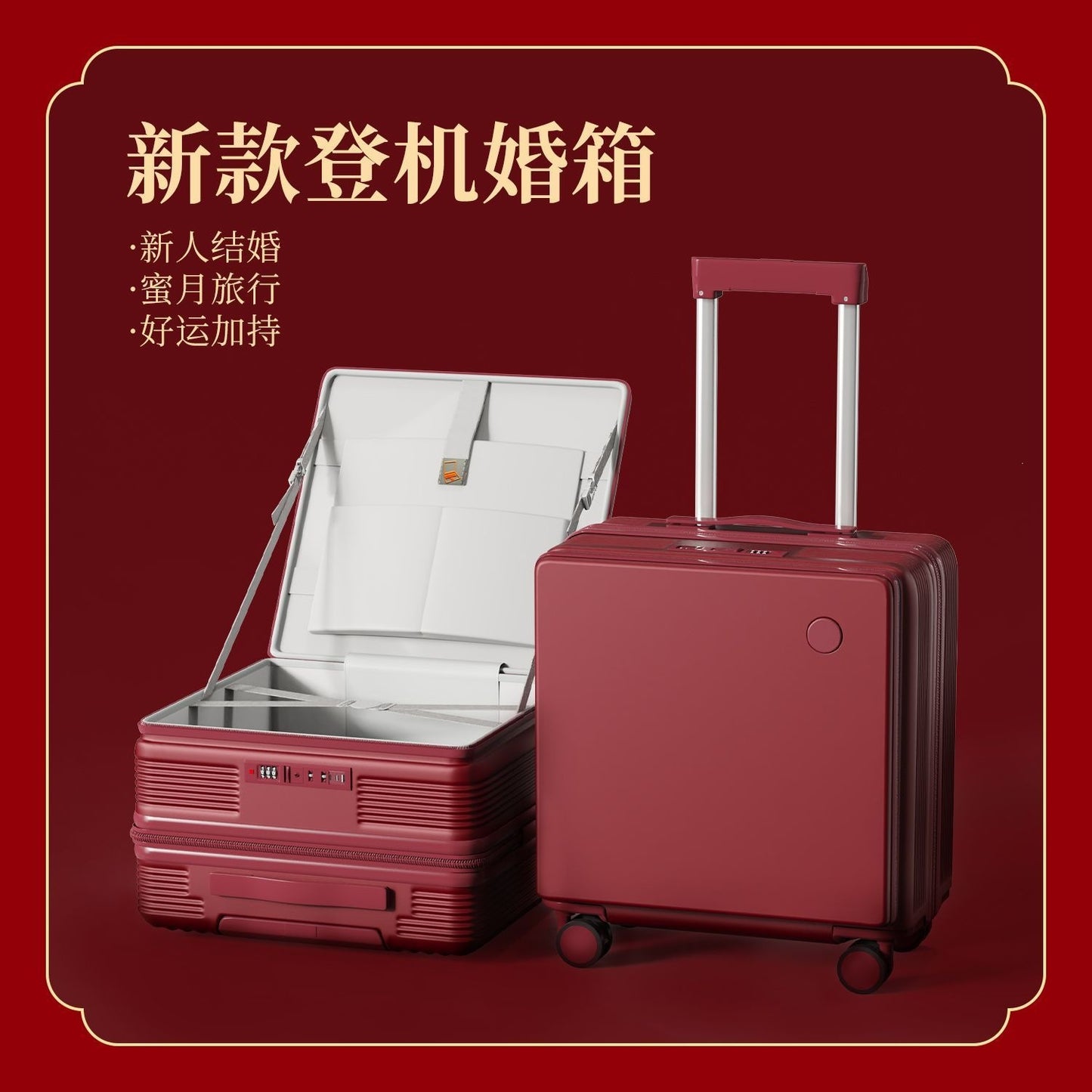 Robuster Hartschalen Trolley Mit Integriertem Usb-Ladeanschluss Und Cleverer Innenorganisation Brehn