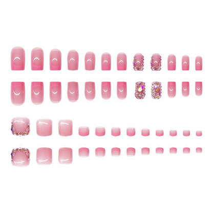 Luxuriöses mit Strass verziertes Nagelkunst-Set Brehn