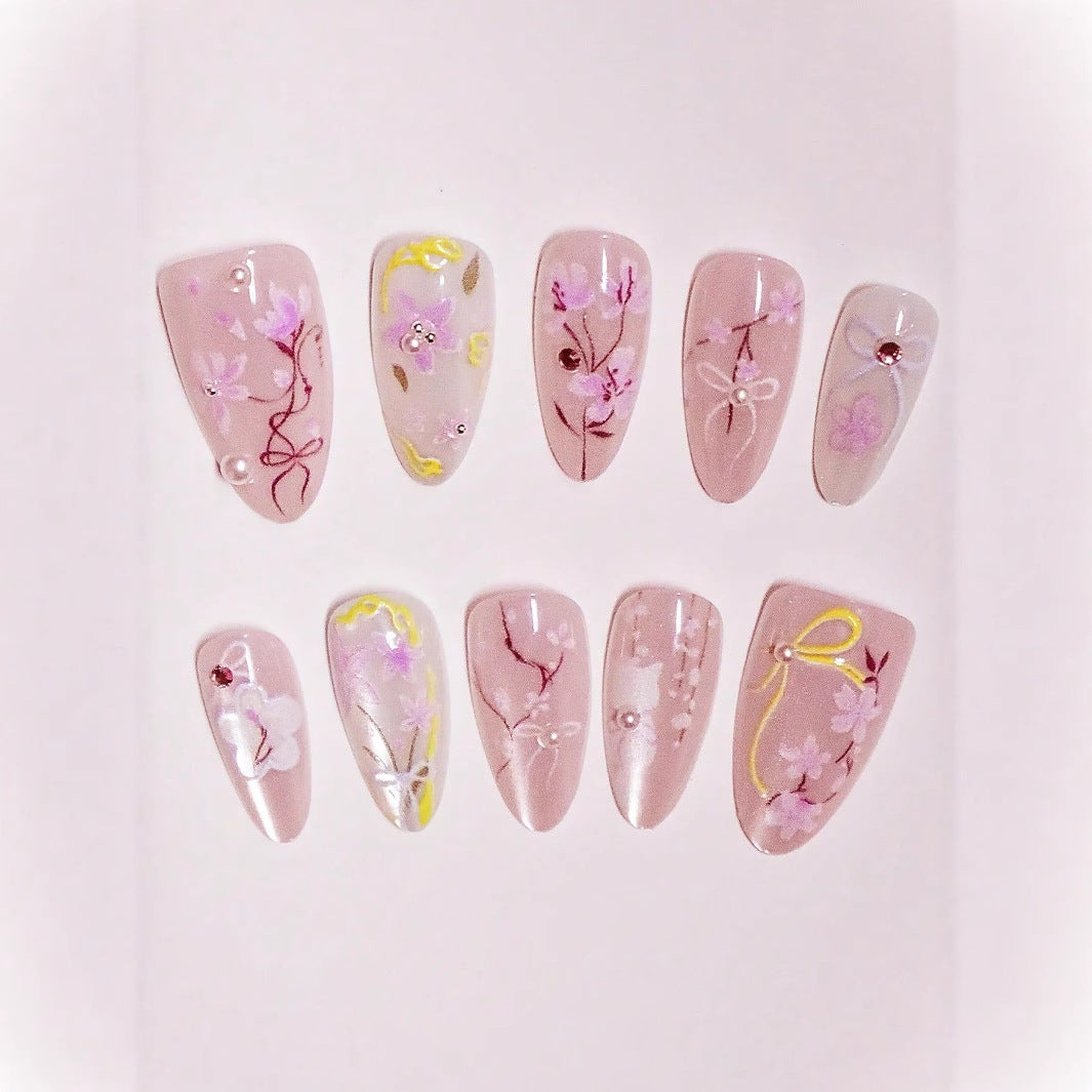 Künstlerisches Press-On Nagelkunstset Brehn