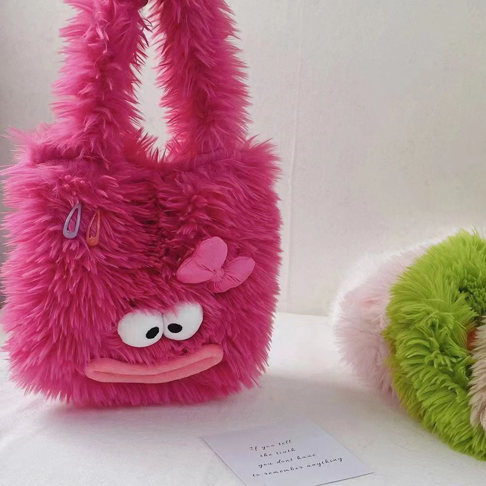 Kuschelige Plüschhandtasche mit Tiermotiv Brehn