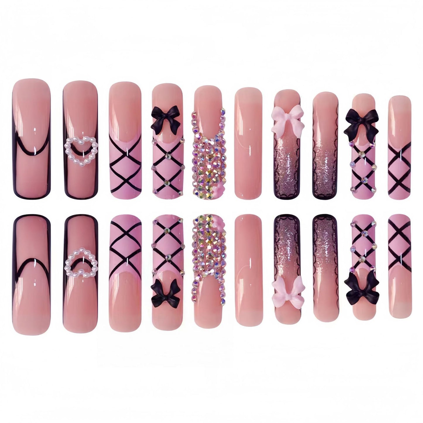 Glamouröse Statement Nagelkunst Extensions Brehn