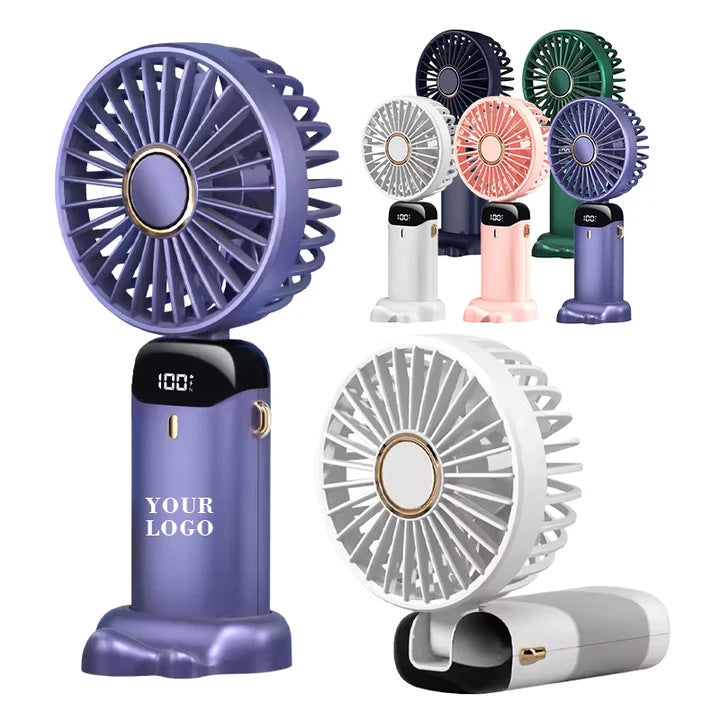 Tragbarer Mini Handventilator mit Digitalanzeige Brehn