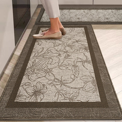Elegante florale Muster Küchenläufer Matte