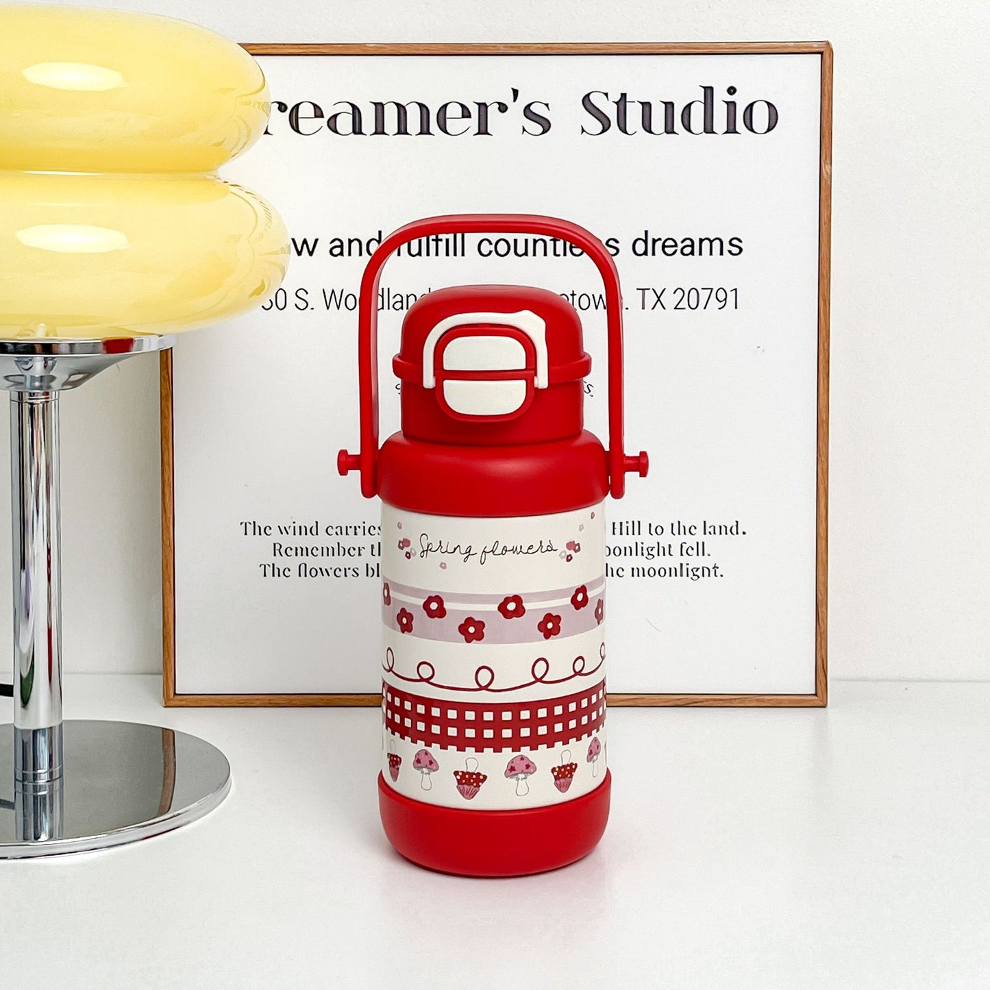 Damen Isolierte Thermosflasche mit niedlichem Tiermotiv Brehn
