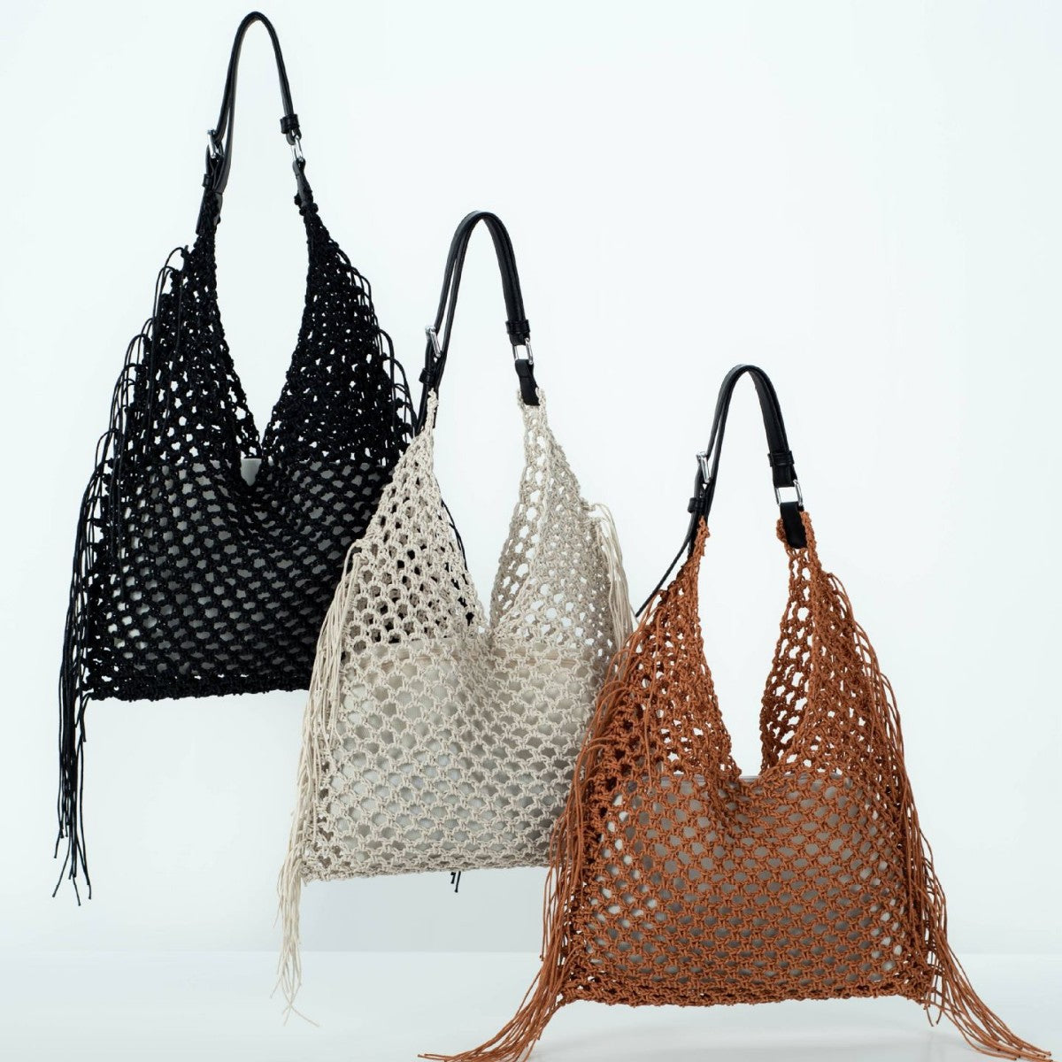 Trendige, Handgefertigte Netz-Handtasche Brehn