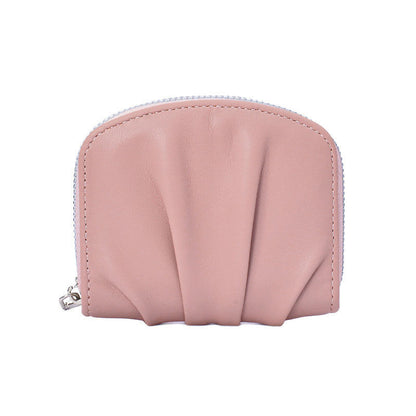 Elegante strukturierte Leder-Münztasche Brehn