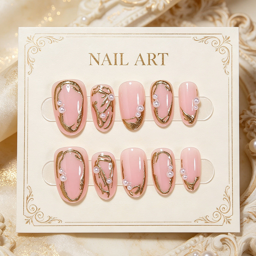 Elegantes Goldfolien-Nail Art Set Brehn