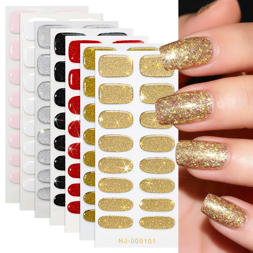Glänzendes Glitter Press-On Nagel-Set