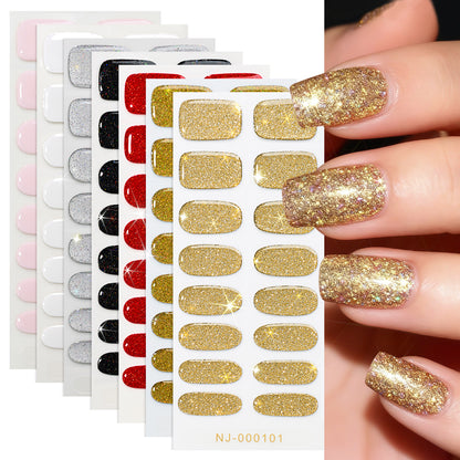 Glänzendes Glitter Press-On Nagel-Set