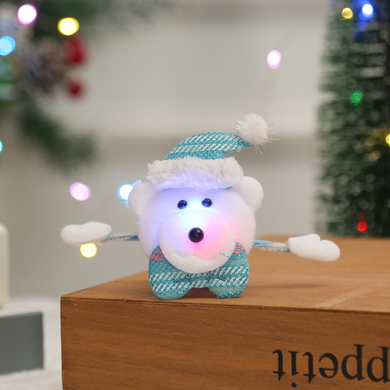 Kreative Weihnachtswristband mit Schneemann-Motiv Brehn