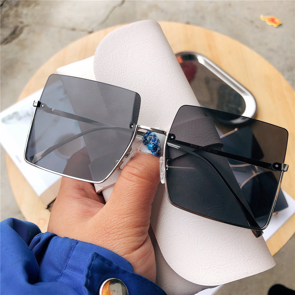 Modische Übergroße Quadratische Sonnenbrille Brehn