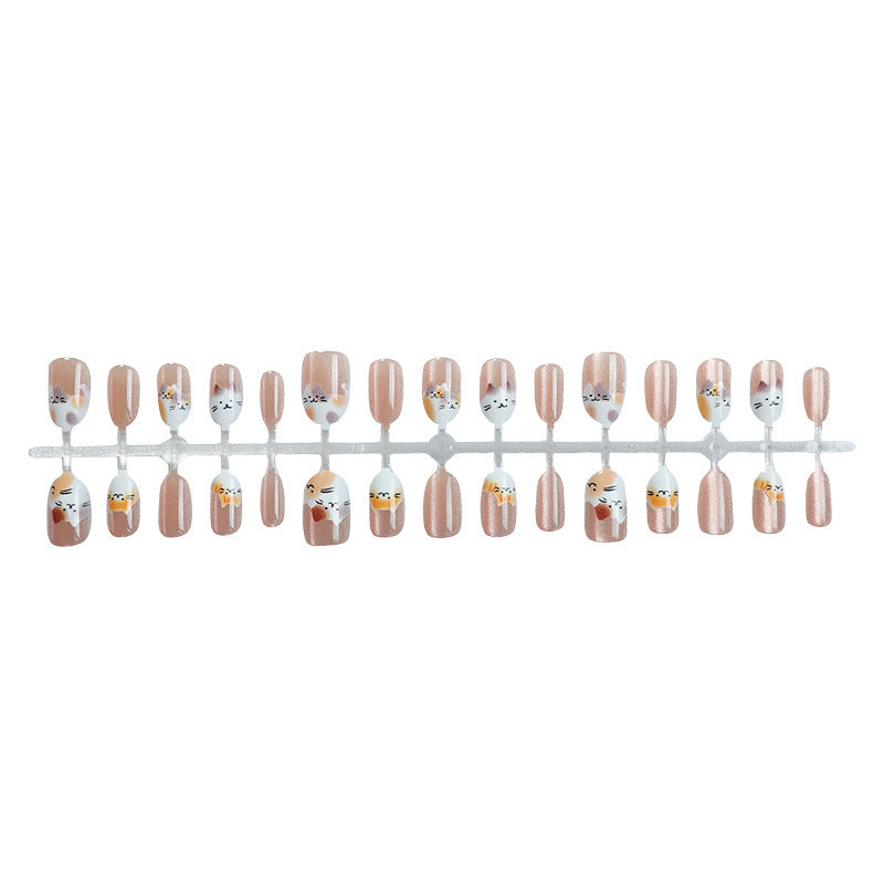 Kreatives Kunstnagelset mit niedlichen Tiermotiven und Glitzerakzenten Brehn