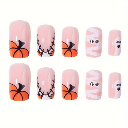 Festliches Halloween Press-On Nagelkunst Set Brehn