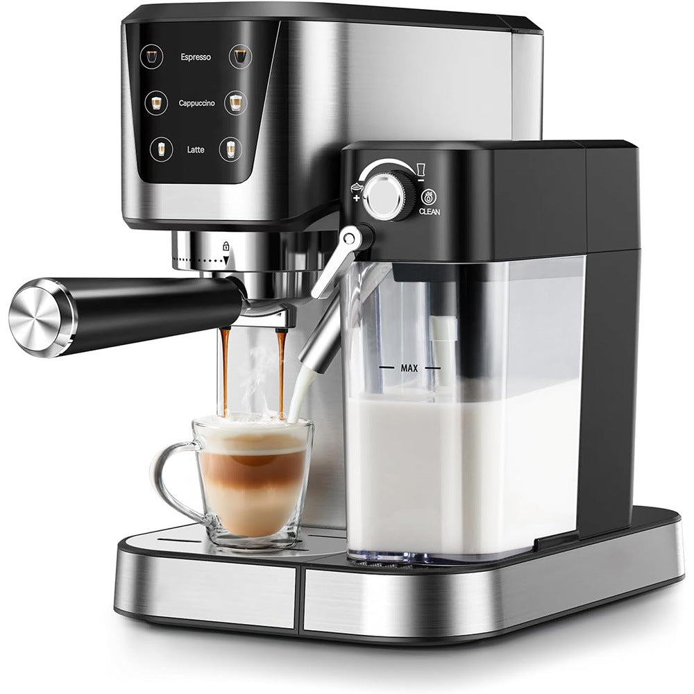 Hochleistungs-Espressomaschine mit Integriertem Milchaufschäumer und Präziser Brühtemperaturkontrolle Brehn