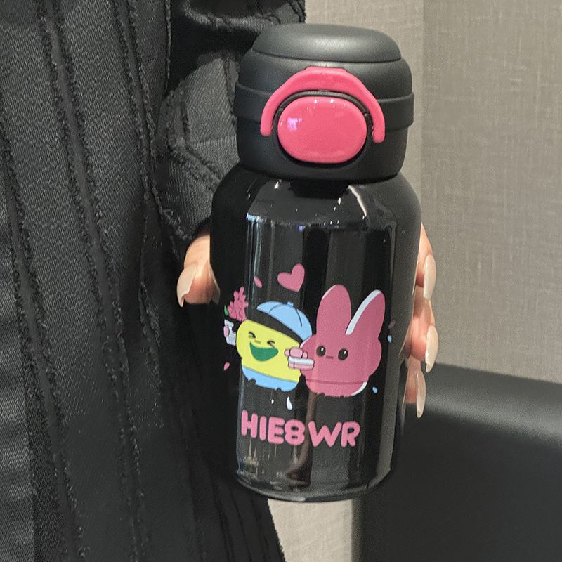 Damen Edelstahl Trinkflasche mit lustigen Cartoon-Design Brehn