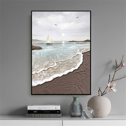 Küsten Serene Leinwand Kunst