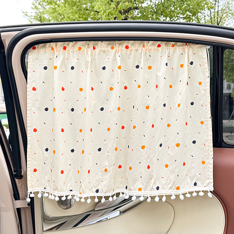 Unisex nan Sonnenschutz-Autovorhang mit elastischem Befestigungsband und blickdichter Baumwollmischung Brehn