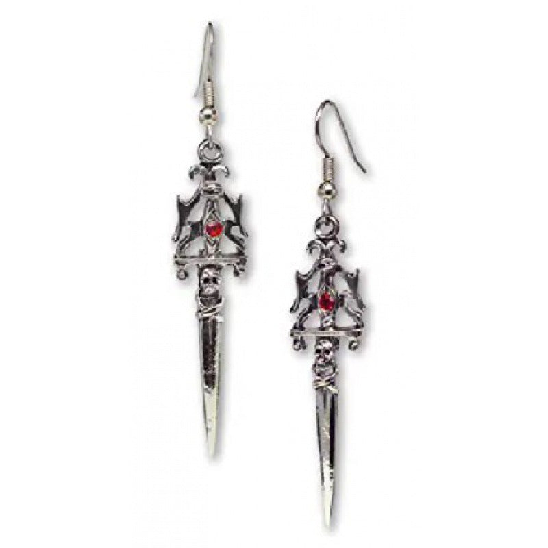 Gothic Statet Skull Ohrringe Brehn