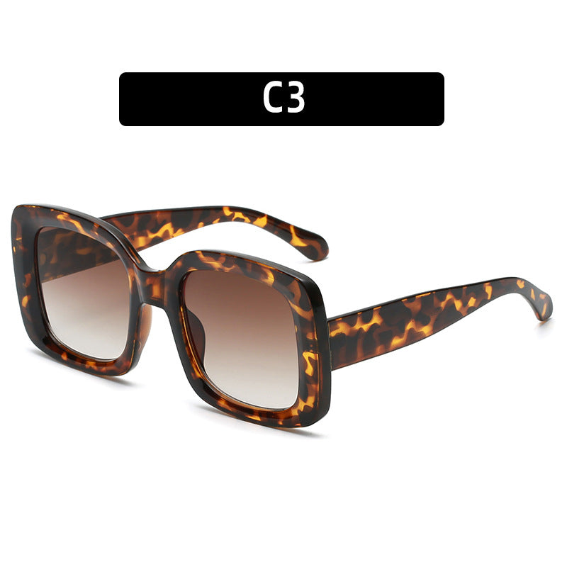 Oversized quadratische Sonnenbrille Moderner Look