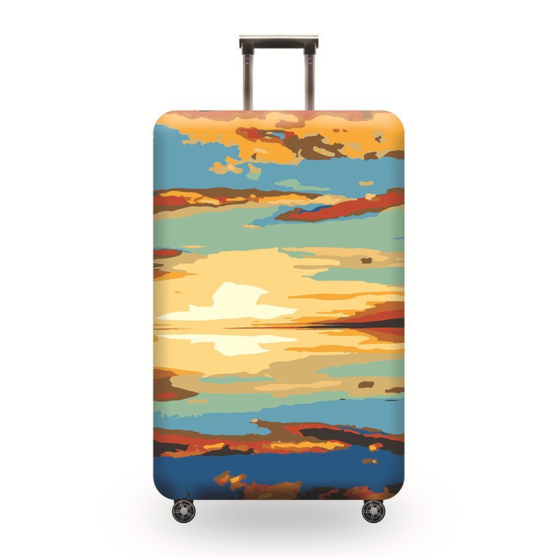Unisex nan Hartschalen-Trolley mit auffälligem Marmorprint, Teleskopgriff und stoßfester Konstruktion Brehn