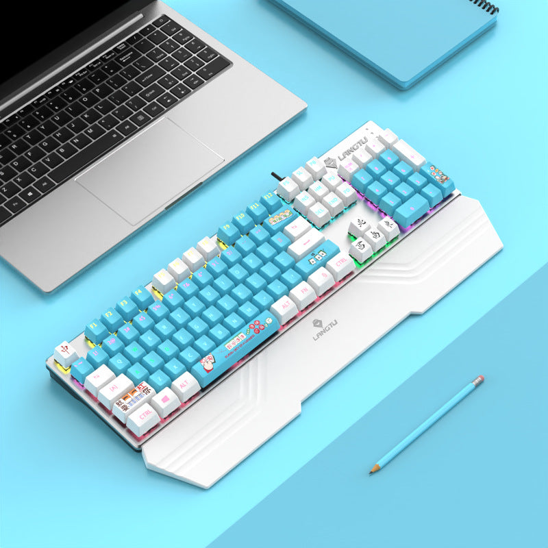 Ergonomische RGB Mechanische Gaming-Tastatur Brehn