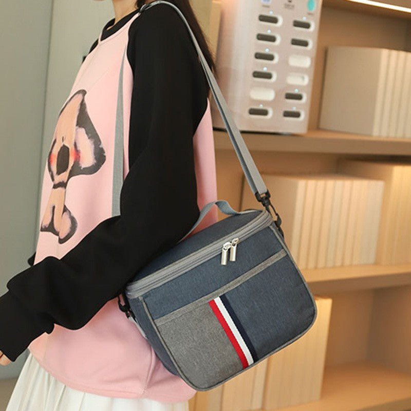 Stylischer isolierter Lunch-Organisator Brehn