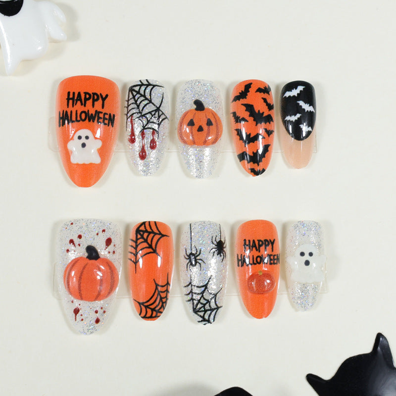 Kunstnagelset mit Halloween-Motiven Brehn 1787560980
