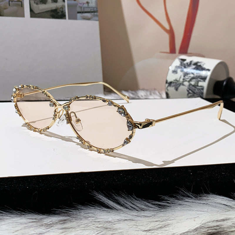 Damen extravagante oversized Sonnenbrille mit futuristischem Design Brehn